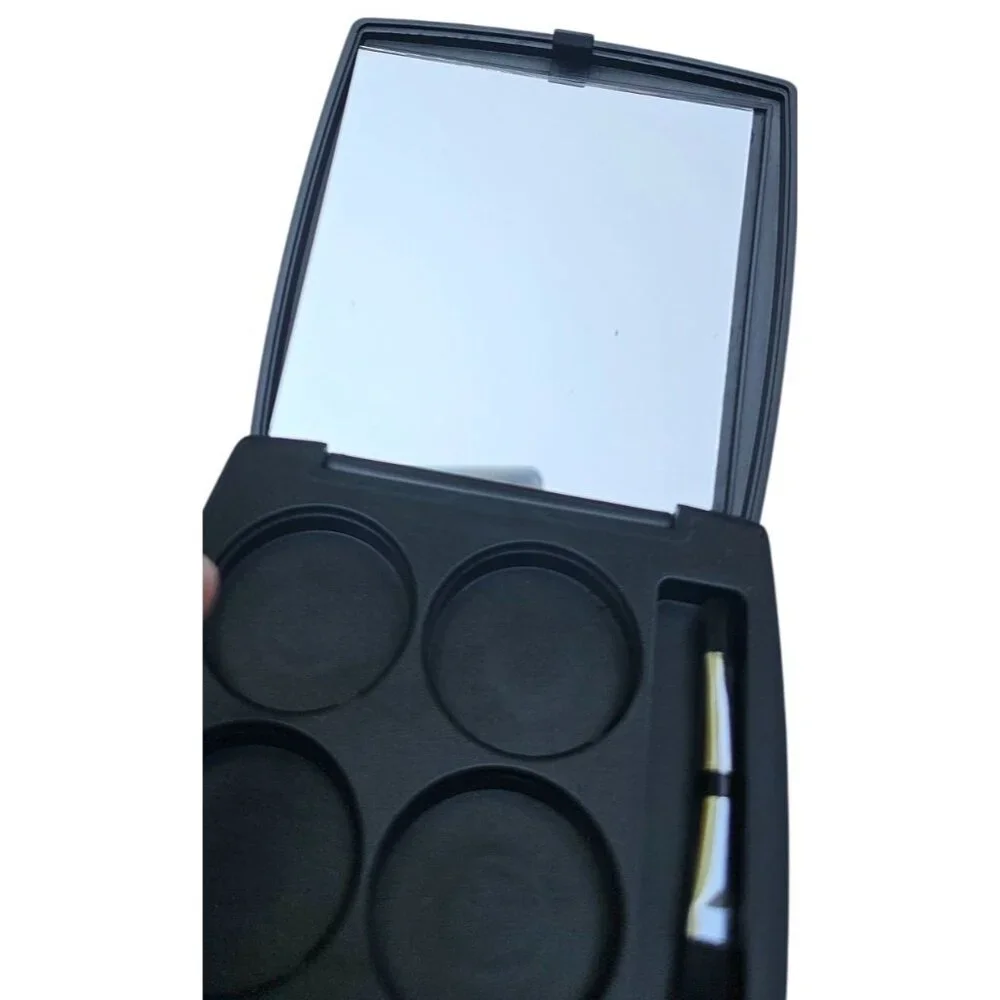 Coastal Scents Empty Custom 4 Pan Eyeshadow Palette Mirror Brush Never Used